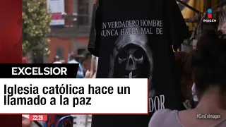 Iglesia católica condena uso de Santa Muerte en playera de López Obrador
