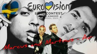 Will Marcus and Martinus represent Sweden at Eurovision 2023? Reaction to "Air" at Melodifestivalen!