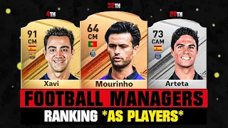 Ranking ALL FOOTBALL MANAGERS When They Were Players! 🤯😱 ft. Mourinho, Xavi, Arteta…