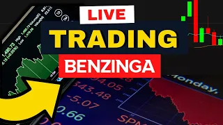 LIVE Trading with Benzinga | Daytrading & Options Trading Stocks AAPL LCID