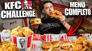 PUEDO COMER el MENÚ COMPLETO de KFC y VIVIR para CONTARLO? 🍗 | **Especial 100,000 Suscriptores🔥