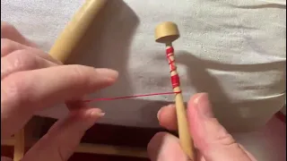 How to wind hooded bobbins for bobbin lace (German, Czech and East European lacemaking)