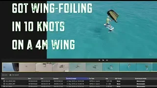 Got wingfoiling in 10 knots with a 4m Wing