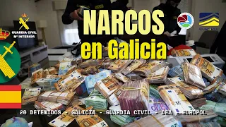 3 millones de euros en efectivo y 20 detenidos en una operación contra el narcotráfico en Galicia