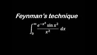 Feynman's technique is a wonderful tool to solve hard integrals