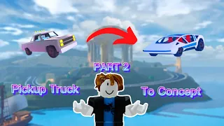 I messed up badly… (Pickup Truck To Concept Part 2!) | Jailbreak Trading 🔄