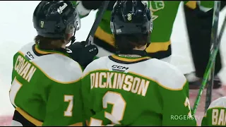 2024 NHL Draft Top Defenseman Sam Dickinson Highlight reel video with London Knights in the OHL