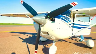 Полет на самолёте cessna 182 над Гомелем