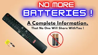 A genius idea to Say goodbye to batteries | Lifetime battery for remote control | No more batteries
