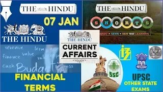 CURRENT AFFAIRS | THE HINDU | 7th January 2018 | UPSC,IBPS, RRB, SSC,CDS,IB,CLAT