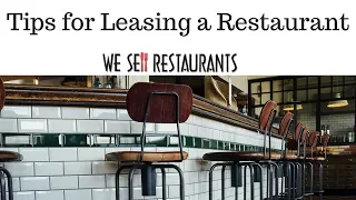 Tips for Leasing a Restaurant - What landlords Expect from a Tenant