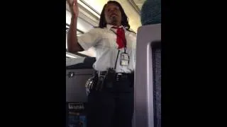 A very informative Amtrak conductor calms the fears of worried passengers....