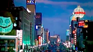 1960's Tokyo in the dusk [60fps] Ginza & Shibuya - British Pathé