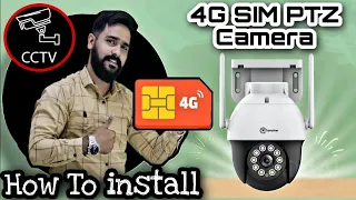 How to Install and Use 4G SIM Based CCTV Camera For Homes And Offices | 360 CAMERA | 4g PTZ camera