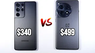 Samsung Galaxy S21 Ultra VS OnePlus 12R - (Speed Test, Camera Comparison & PUBG Test!)