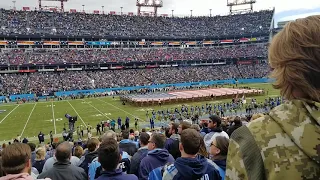 Awesome controversial flyover Titans vs Saints 11-14-21