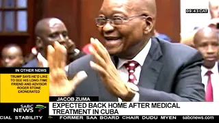 Jacob Zuma | Expected back home after medical treatment in Cuba