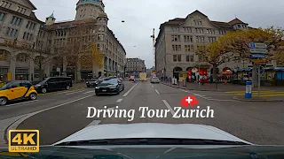 Driving Tour Zurich Switzerland 4K