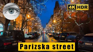 Pařížská Street Walk. What happened to the Christmas Tree in the Old Town Square 🇨🇿 Prague 4k HDR