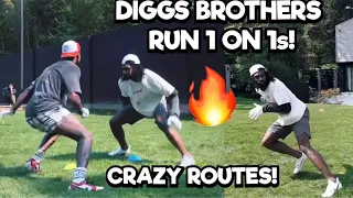 Stefon Diggs Vs Trevon Diggs 🔥 CRAZY ROUTES 😱 BROTHER VS BROTHER (WR Vs CB Matchup)