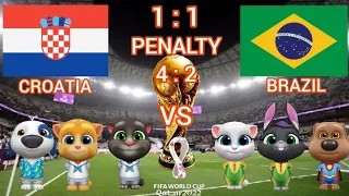 My Talking Tom Friends - Fifa World Cup Qatar 2022 - CROATIA vs BRAZIL - PENALTY