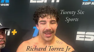 “Thanks for the support I did it for you” Richard Torrez Jr speaks about the Valley #Boxing #TopRank