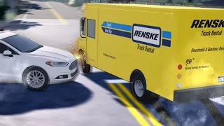 Vehicle HITS my Rental VAN going full Speed!