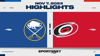 NHL Highlights | Sabres vs. Hurricanes - November 7, 2023