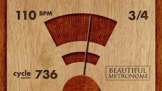 110 BPM 3/4 Wood Metronome HD