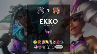 Ekko Jungle vs Qiyana - NA Master Patch 12.14