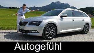 New Skoda Superb Combi L&K FULL REVIEW test driven 2016 TDI - Autogefühl