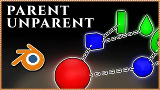 { How to PARENT and UNPARENT objects in Blender }