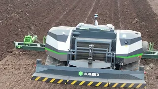 Driverless Tractor Helps out Ridging in Alnwick Agxeed