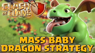 Clash of Clans | Mass Baby Dragon Strategy - TH11 War Attacks!