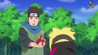 Sasuke was surprised to see Boruto absorbing Nature's Chakra and creating Green Rasengan
