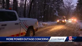 Crews preparing for more power outages as storm approaches Mass.