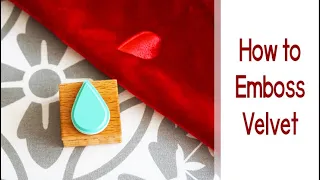 How to: EMBOSS VELVET | Easy Fabric Embossing using a Rubber Stamp & an Iron