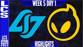 CLG vs DIG Highlights | LCS Spring 2022 W5D1 | Counter Logic Gaming vs Dignitas