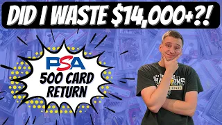 WAS IT WORTH IT?! MASSIVE 500 Card PSA Return (Part 1) Michael Jordan, Tom Brady, Kobe Bryant & More