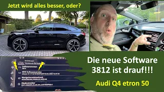 Endlich, unser Audi Q4 etron 50 hat das Softwareupdate Version 3812 bekommen! Generation - E