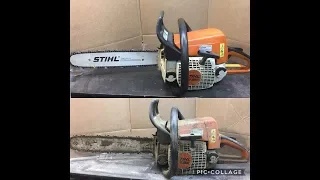 stihl chainsaw cleaning  saw and carburetor