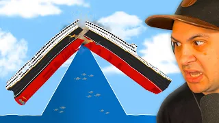 Dangerous Ways to DESTROY The TITANIC! | Floating Sandbox