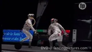 FRA09 Women's Sabre Final: Kharlan UKR - Zagunis USA -- DVDs at fencingpictures.com