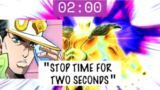 Part 6 Star Platinum: The World in real seconds | Time stops from the 1st Batch of Stone Ocean