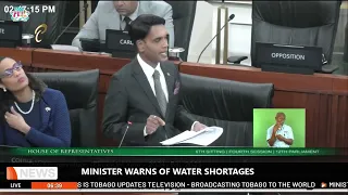 MINISTER WARNS OF WATER SHORTAGES