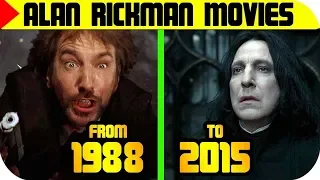 Alan Rickman MOVIES List 🔴 From 1988 to 2018, Alan Rickman FILMS List | Filmography