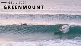 Surfing Mellow Waves at Greenmount - Tuesday 6 July 2021