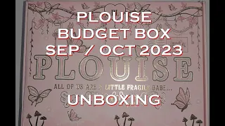 Unboxing PLOUISE Budget Box September / October 2023