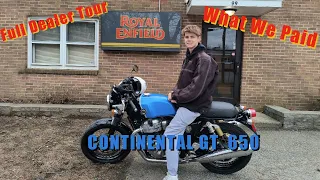 Royal Enfield Continental GT 650| My First New Motorcycle Dealer Tour of All Models and What We Paid