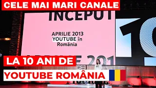 #YouTube10 ani în România: cele mai mari canale